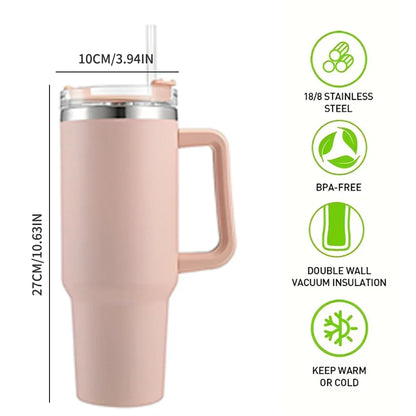 40 oz Stainless Steel Travel Tumbler – Insulated Mug