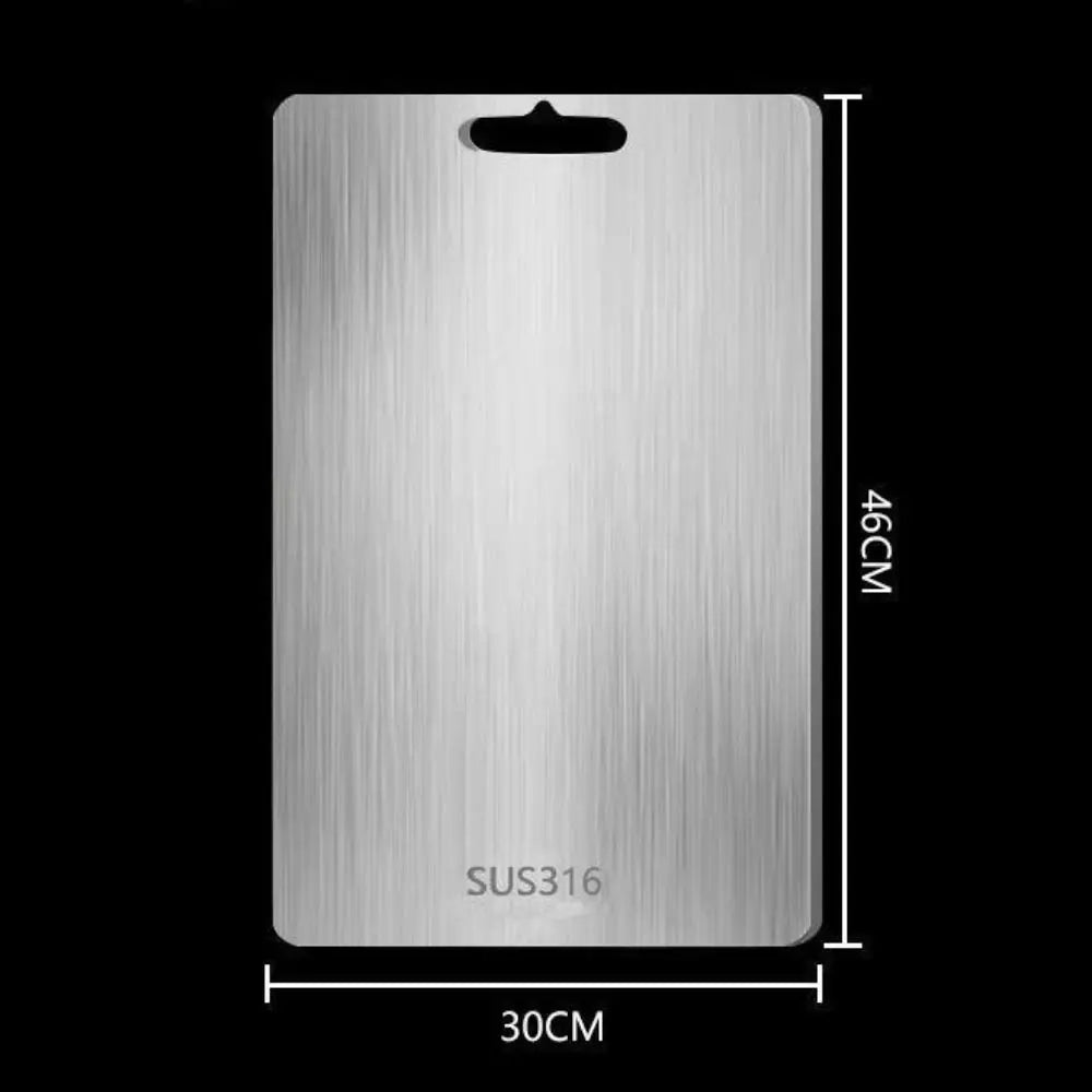 Double-Sided Stainless Steel Chopping Board – Antibacterial & Mildew-Proof