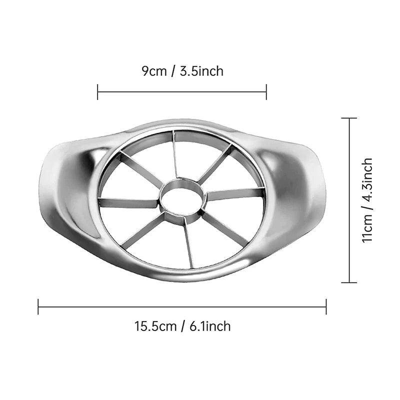 Stainless Steel Apple Slicer – Fruit Corer & Seed Separator