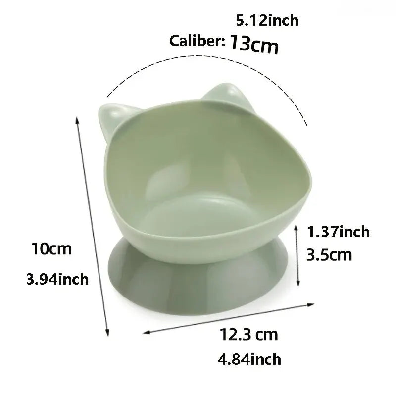 Elevated Food Bowl for Pets – Anti-Tipping, Easy to Clean, Plastic Design