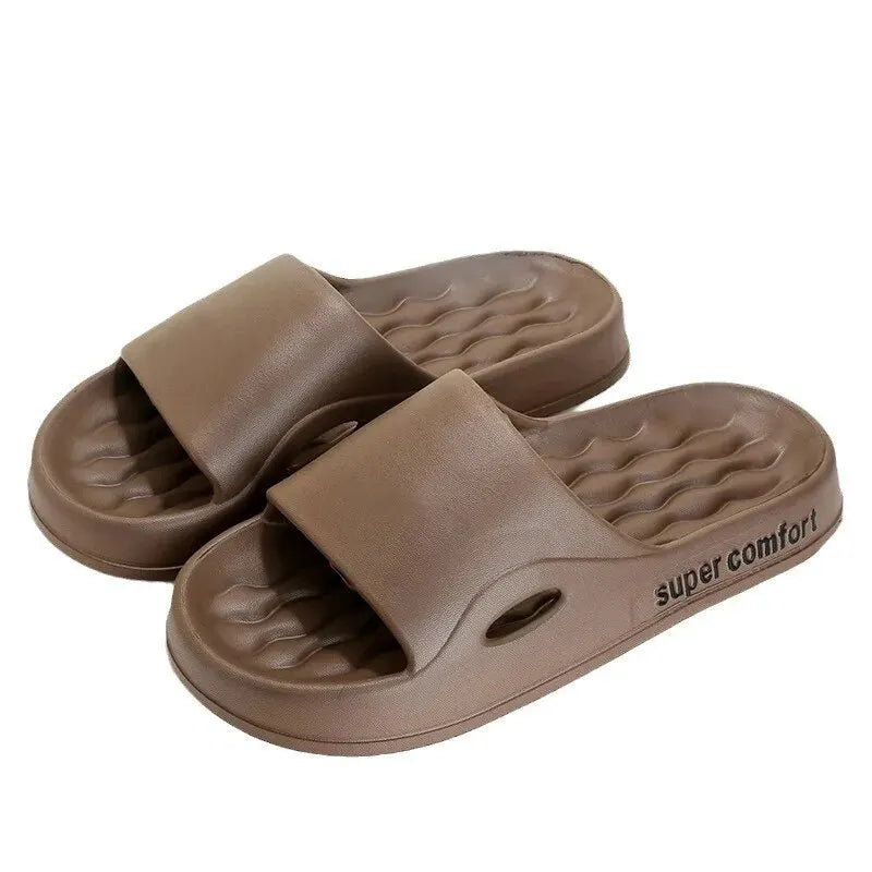 Thick Platform EVA Slides – Non-Slip Beach Slippers