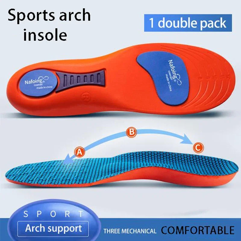 Sport Orthopedic Insoles – Breathable, Shock-Absorbing, EVA Design