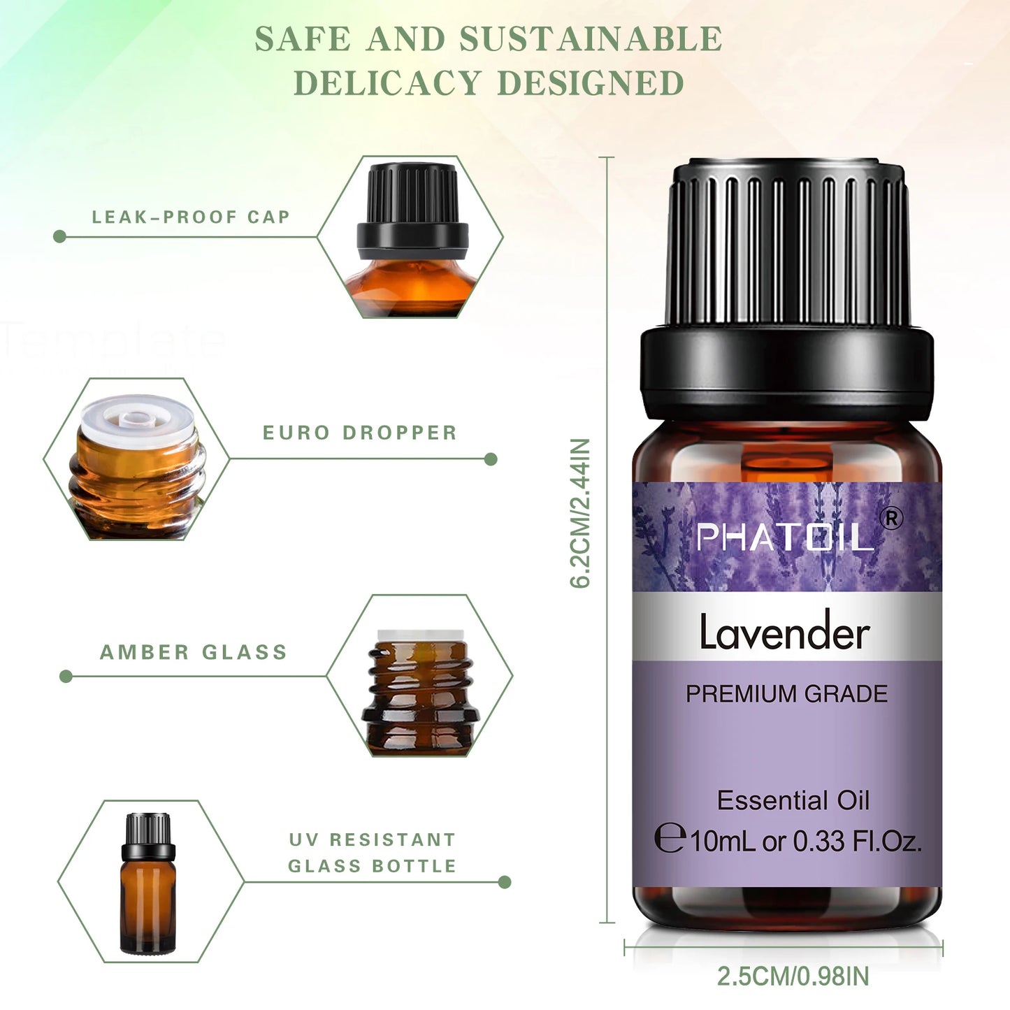 Pure Essential Oil – 10ml Aromatherapy for Diffusers, Humidifiers & Spa