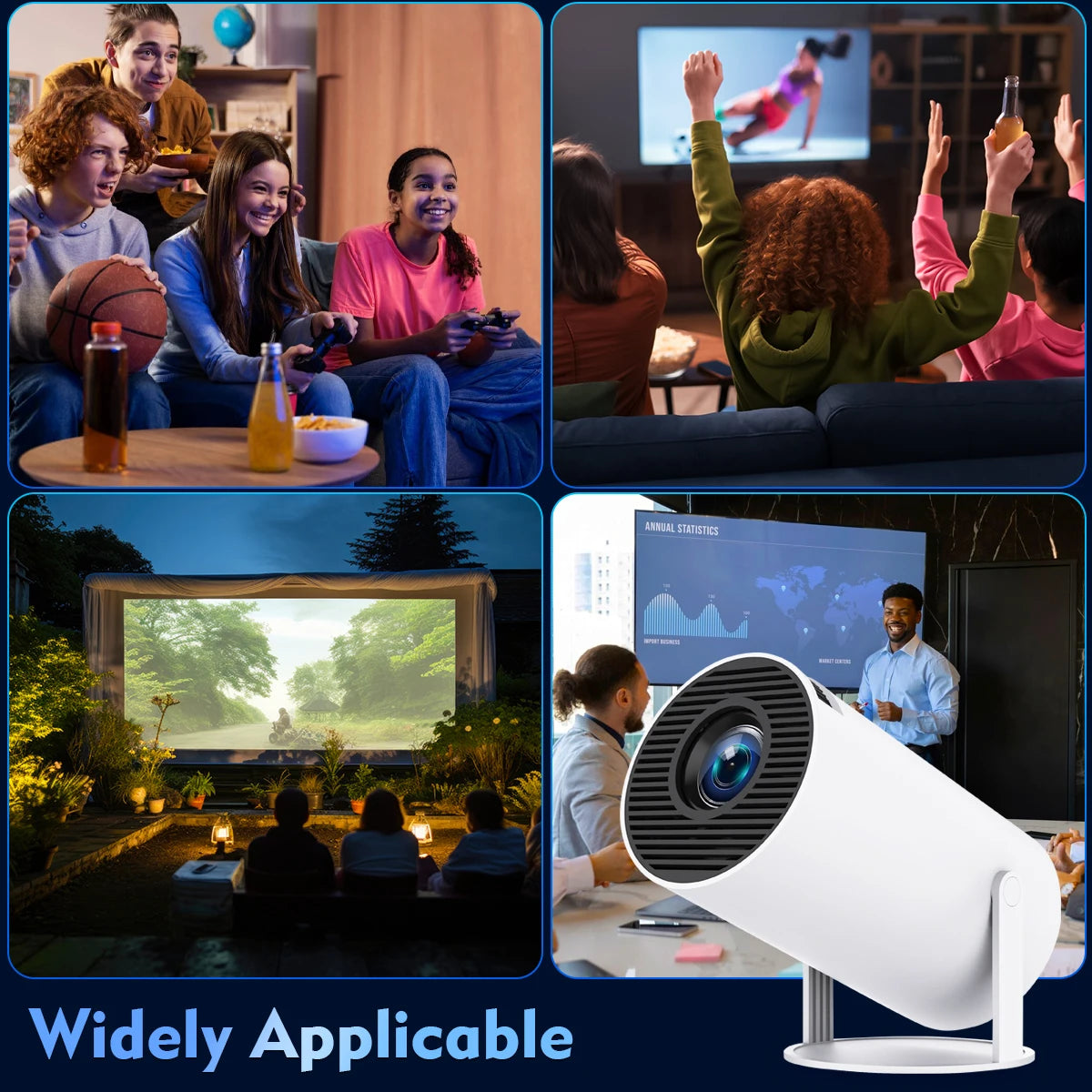 Magcubic Android 11 4K 1280x720P Projector – Portable WiFi 260 ANSI