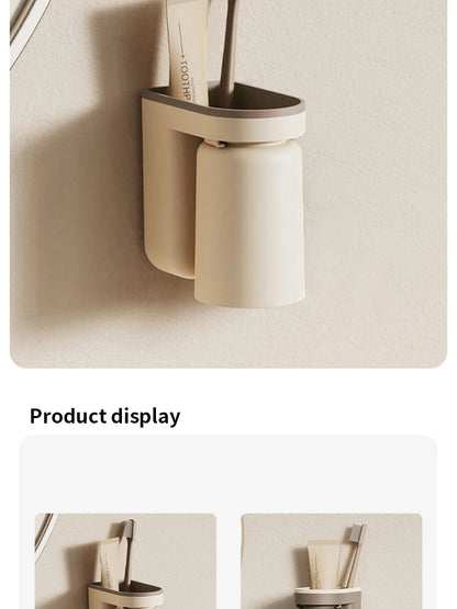 Wall-Mounted Toothbrush Holder – Hygienic & Compact