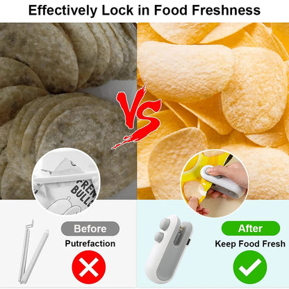 Mini Heat Bag Sealing Machine – Rechargeable Food Sealer for Plastic Bags - iHeimly
