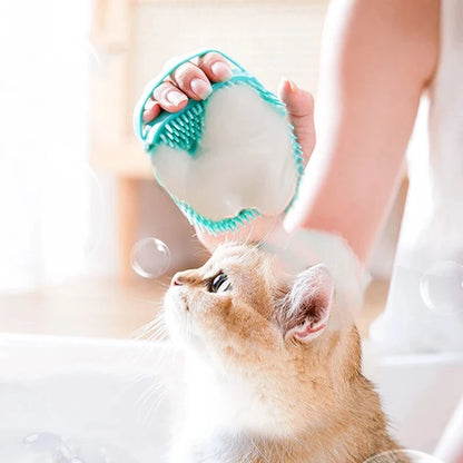 Pet Bathing Brush – Soft Silicone Shower Gel Massager