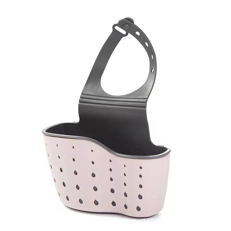 Kitchen Thickened Double Sink Bag – Plastic Drain Basket Storage Rack