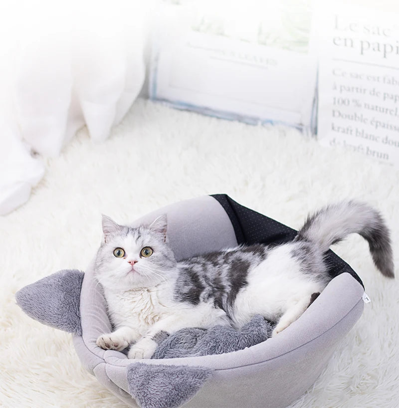 Warm Multi-Shaped Pet Nest – Portable & Easy-to-Clean Cat Bed - iHeimly