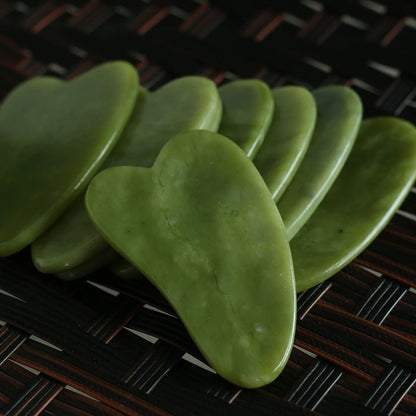 Natural Jade Gua Sha Board – Anti-Aging Face & Neck Massager