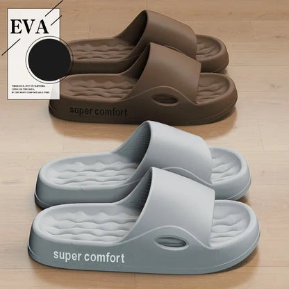 Thick Platform EVA Slides – Non-Slip Beach Slippers