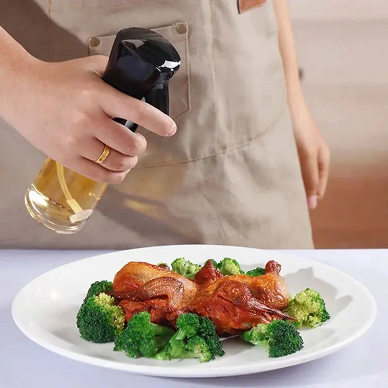 Oil Spray Bottle – 200ml/300ml for Cooking, Baking, BBQ