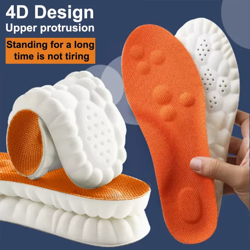 High Elasticity Latex Sport Insoles – Arch Support, Shock Absorption & Breathable Cushion - iHeimly