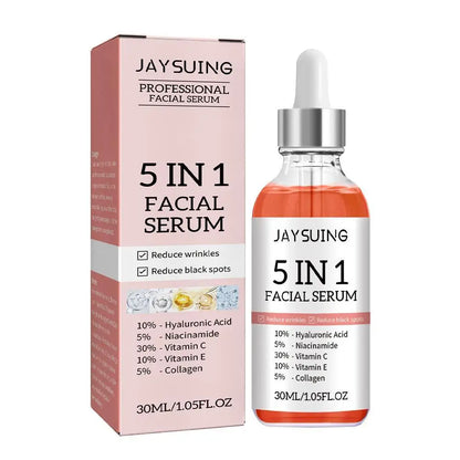 5-in-1 Anti-Aging Face Serum – Vitamin C & Hyaluronic Acid