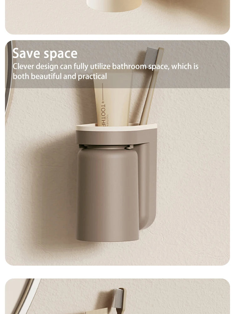 Wall-Mounted Toothbrush Holder – Hygienic & Compact