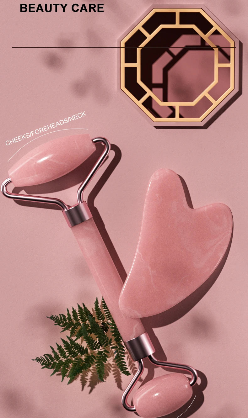 Face and Neck Massager – Double-Ended Resin Roller for Unblocking & Relaxing - iHeimly