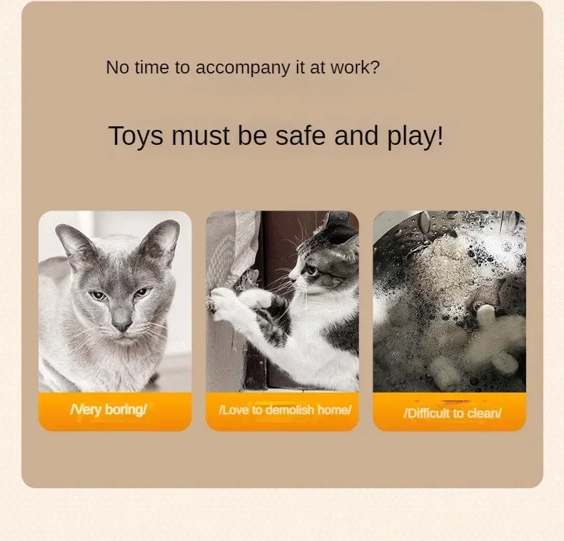 Interactive Cat Ball – Automatic Rolling Electric Toy for Kittens - iHeimly
