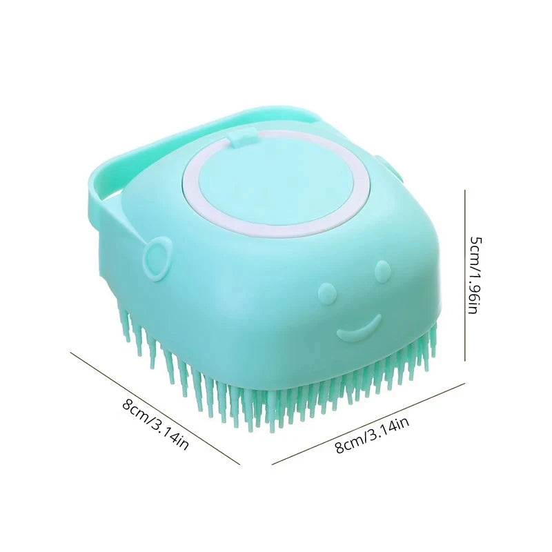 Pet Bathing Brush – Soft Silicone Shower Gel Massager