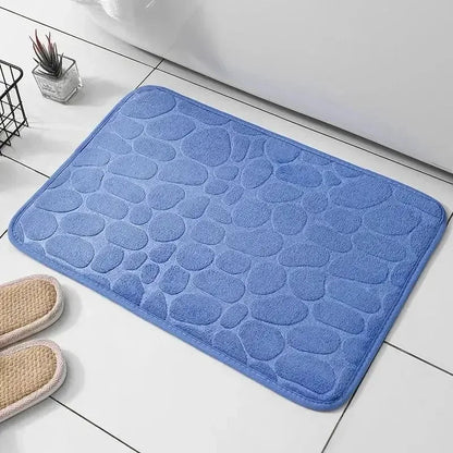 Memory Foam Non-Slip Cobblestone Mat – Soft & Stylish - iHeimly