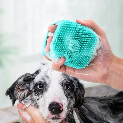 Pet Bathing Brush – Soft Silicone Shower Gel Massager