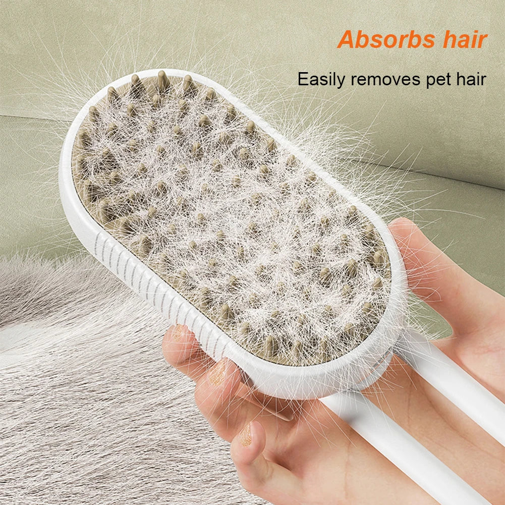 3-in-1 Electric Pet Grooming Comb – USB Charging, Hair Removal & Massage