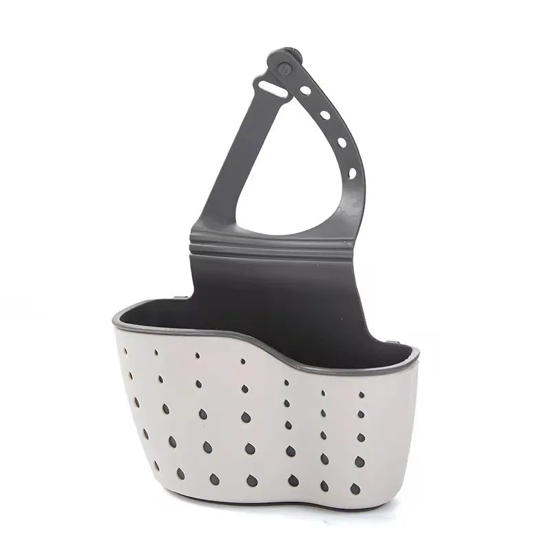 Kitchen Thickened Double Sink Bag – Plastic Drain Basket Storage Rack