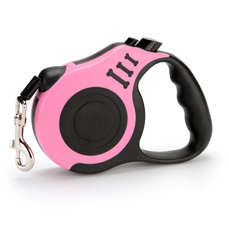 Automatic Retractable Pet Leash – 5m Nylon Leash for Dogs & Cats