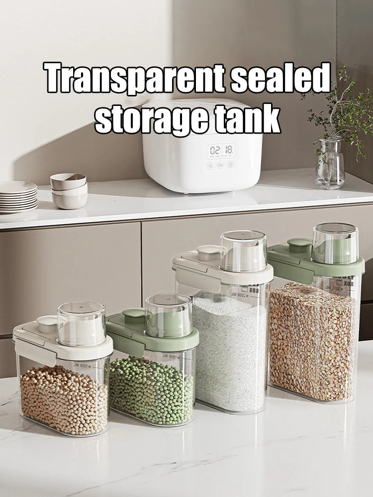 Large Capacity Household Kitchen Grain Storage Tank – Sealed, Insect-Proof Storage - iHeimly
