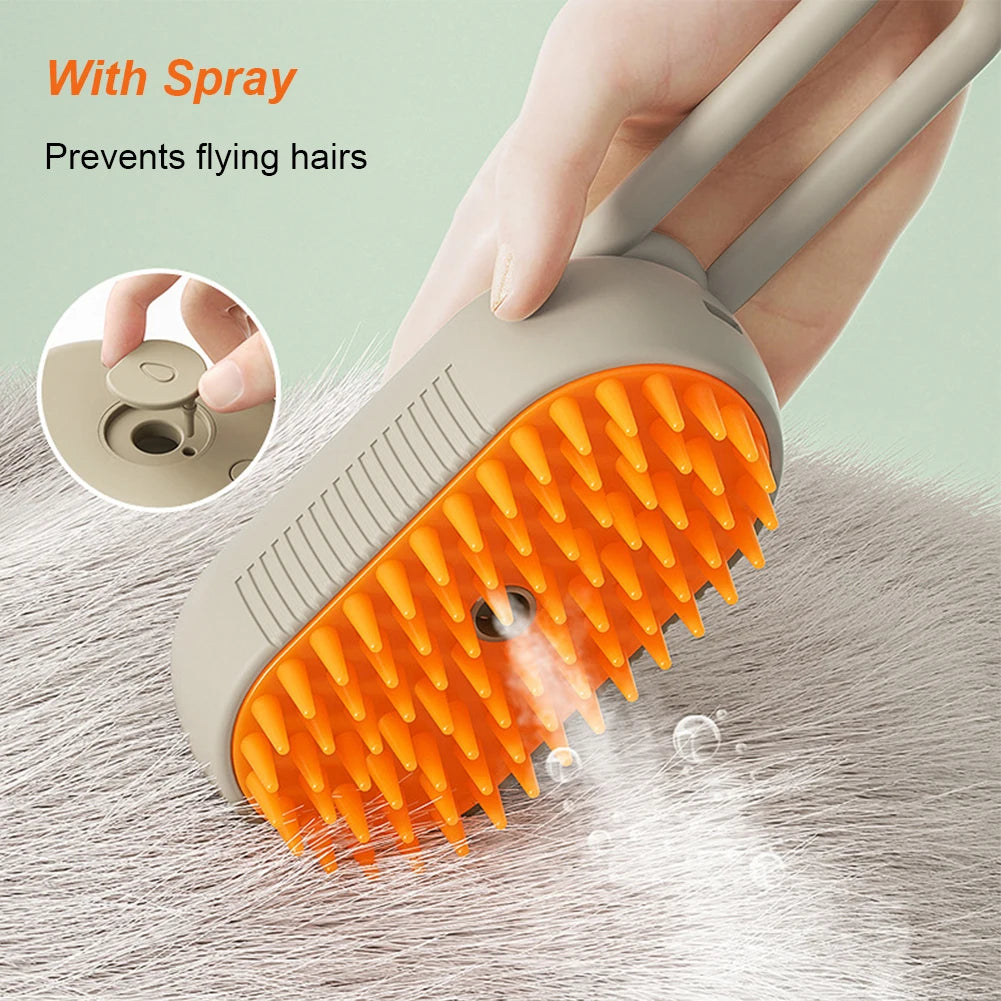 3-in-1 Electric Pet Grooming Comb – USB Charging, Hair Removal & Massage