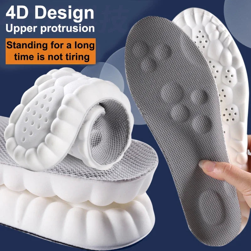 High Elasticity Latex Sport Insoles – Arch Support, Shock Absorption & Breathable Cushion - iHeimly