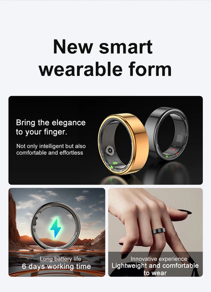 COLMI R02 Smart Ring – Titanium Health Tracker