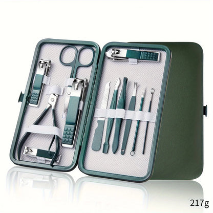 Professional Nail Care Kit – Stainless Steel Manicure & Pedicure Set with Travel Case